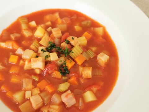 食べるスープ*ごろごろ野菜のミネストローネ